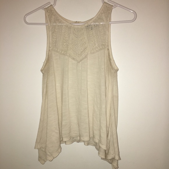 Cute mesh top flowy tank top - Picture 3 of 5